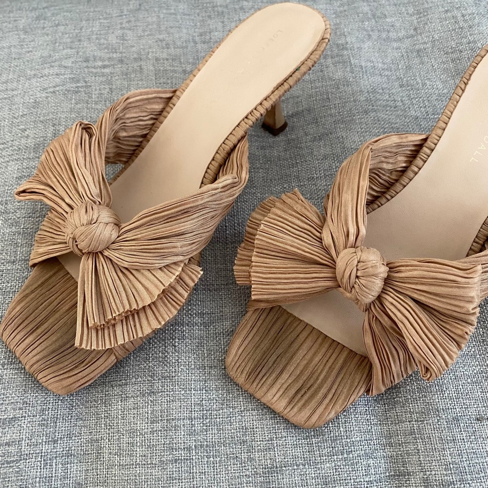 Loeffler Randall Eugenia Bow Mule in Dune - Picture 5 of 13